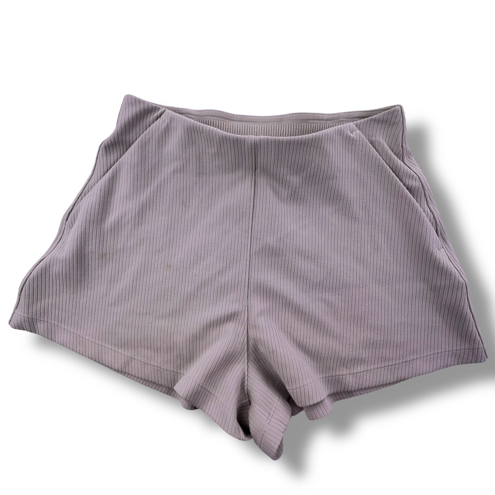 Lululemon Softstreme Ribbed HR Short 2 Taupe 4 LW7CPNS